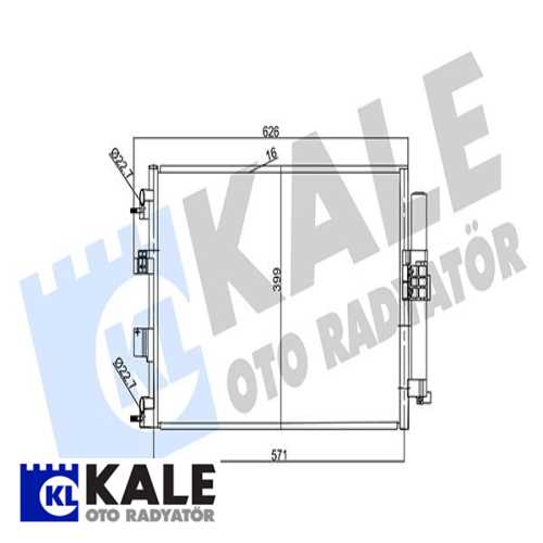 FORD FOCUS/KUGA/C-MAX/CONNECT FORD KLIMA RADYATÖRÜ DV61 19710 AD /AB/AC Ürün Görseli