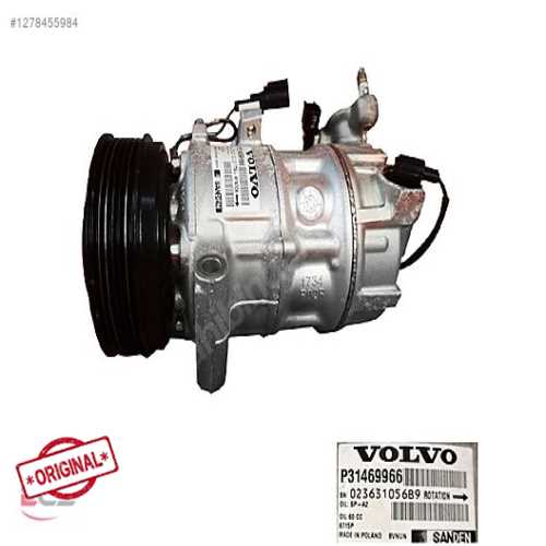 KLİMA KOMPRESÖRÜ VOLVO S60 S90 V60 V90 XC60 XC90 2015> Ürün Görseli