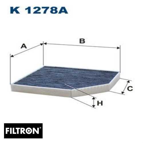 VW A4-A5-Q5 VW POLEN FILTRESI E2948LC / LAK386 (KARBONLU) Ürün Görseli
