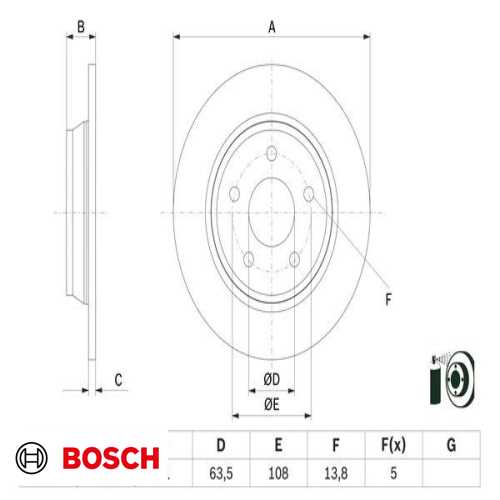 FREN DISKI ARKA DIS CAP (271 MM ) BM FOCUS 18- Ürün Görseli