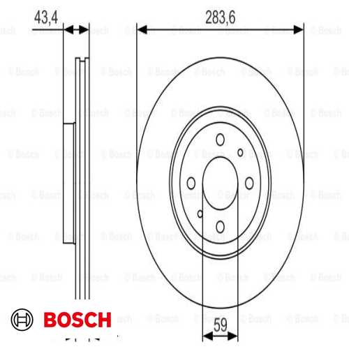 FREN DISKI ÖN 283,6 mm ADET FIYATIDIR 1,4 TJET LINEA/BRAVO/DOBLO 07-