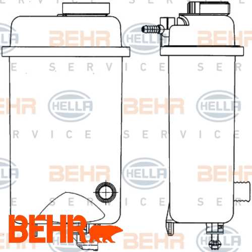 RADYATÖR YEDEK SU DEPOSU  M60-M62-M73 E38-E39 99-03 Ürün Görseli