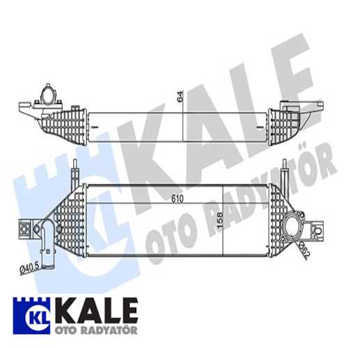 JAPON QASHQAI (J10) JAPON TURBO RADYATÖRÜ 610X158X64