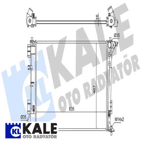 KORE TUCSON / SPORTAGE KORE SU RADYATÖRÜ MANUEL Ürün Görseli