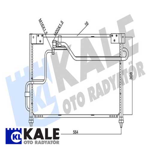 JAPON MAZDA 626 JAPON KLIMA RADYATÖRÜ Ürün Görseli