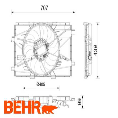 FAN MOTORU  ELEKTRIK FIAT 500E 20-