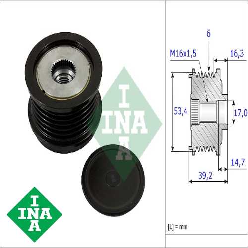 FORD FOCUS/COURIER/FIESTA/KUGA/MONDEO FORD ALTERNATÖR KASNAGI (53,4 MM-39,2MM-17MM)AV6N & DC