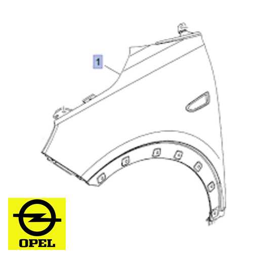 OPEL CROSSLAND X OPEL ÇAMURLUK ÖN SOL Ürün Görseli