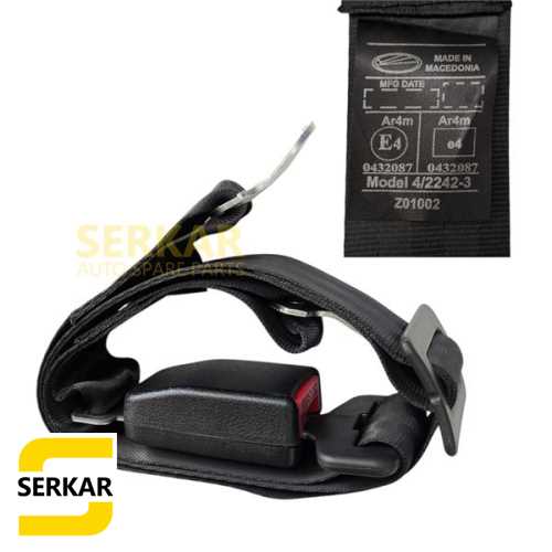 E BELGELİ EMNİYET KEMERİ SERVİS ARAÇLARI 2 NOKTA TEK