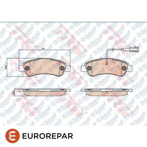 FREN BALATASI ÖN ÇIFT FISLI BM DUCATO III-BOXER III- JUMPER III 06- Ürün Görseli