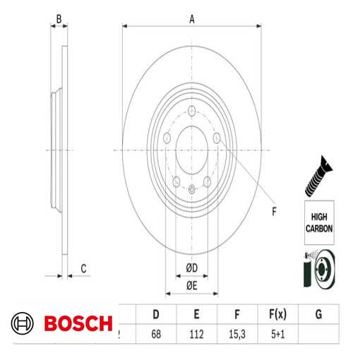 FREN DISKI ARKA  BM A4-A5-Q5 15-