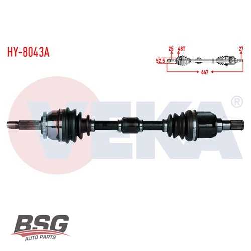 AKS KOMPLE ÖN SOL ABS LI : M/T 1,6 DIZEL ACCENT BLUE 2011-