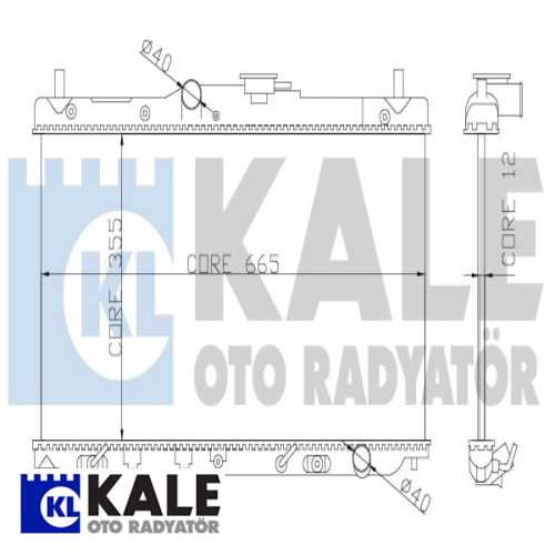 JAPON ACCORD (CB) JAPON SU RADYATÖRÜ 352X668X16 Ürün Görseli