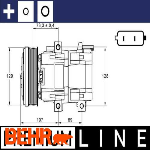 KLIMA KOMPRESÖRÜ  BM TRANSIT V 184 01- Ürün Görseli