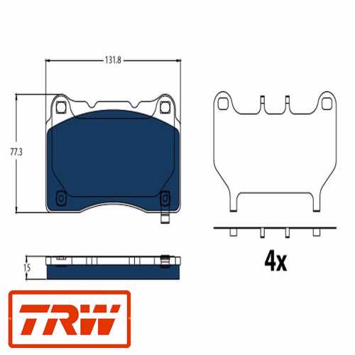 FREN BALATASI ÖN TESLA MODEL S 2012> MODEL X 2013> Ürün Görseli