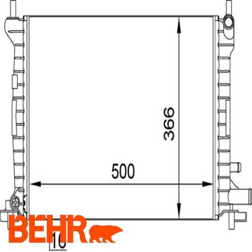 SU RADYATÖRÜ  1,3 CVH/1,4 BENZ FIESTA/KA 96-01