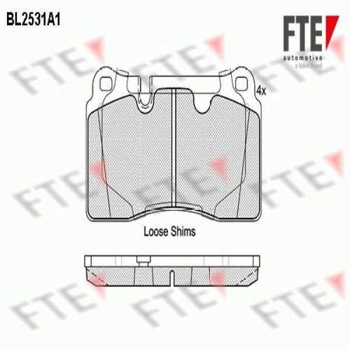 VW TOUAREG-AUDI TT VW FREN BALATASI ÖN FDB1877 / GDB1912 Ürün Görseli