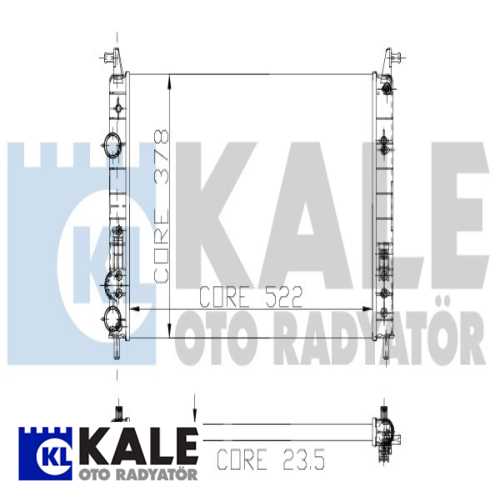 FIAT ALBEA-PALIO FIAT SU RADYATÖRÜ 2 SIRA AL+PL KLIMALI Ürün Görseli
