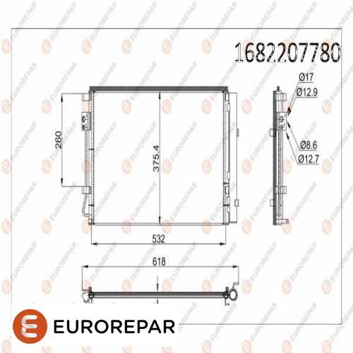 KLIMA RADYATÖRÜ KURUTUCU ILE BRAZING 512X375,5X16 1,4-1,6 BENZIN ACCENT BLUE/RIO G4FA-G4LC-G4FD-G4LA 2011-