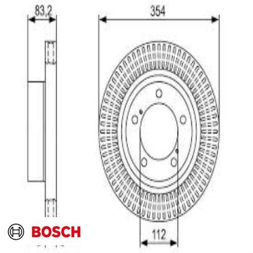 FREN DISKI ÖN . 4.0 24V:4.7 32V TUNDRA (K5) 06-