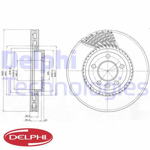 FREN DISKI ÖN DDF1254 / DF4309S (ADET FIYAT) BM T5-T6 04-
