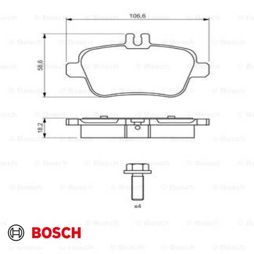 FREN BALATASI ARKA  BM W176-246-117 CLA 12-