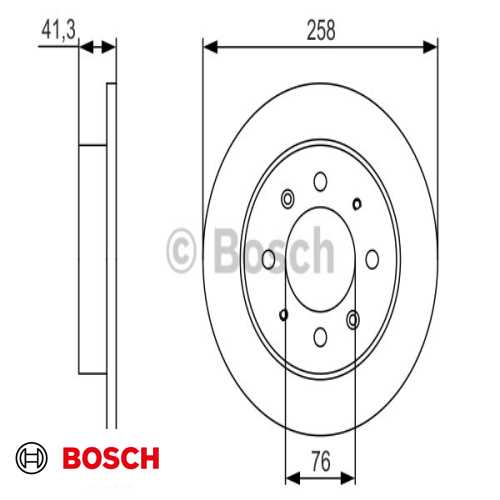 FREN DISKI ARKA ADET : 258 X 4 DÜZ BENZIN-DIZEL CERATO/ELANTRA 01-07 2004- Ürün Görseli