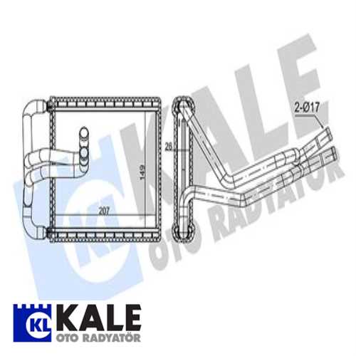 KALORİFER RADYATÖRÜ HYUNDAI TUCSON 2004-2010  KIA SPORTAGE 2004-2010