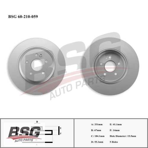 FREN DISKI ARKA  BM M-SERISI 163 2001-2005