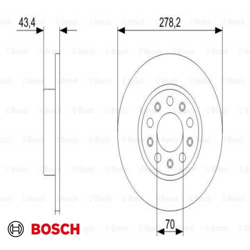 FREN DISKI ARKA  1,6 MJT-1,9 JTDM ALFA ROMEO GIULIETTA-159-FIAT 500X-JEEP RENEGADE 06-