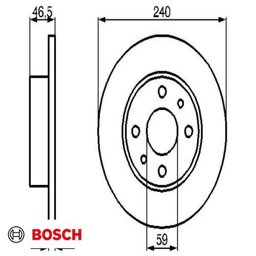 FREN DISKI ÖN 240.5 mm ADET FIYATIDIR(kutu içi 2adet)DÜZ BM UNO 85- Ürün Görseli