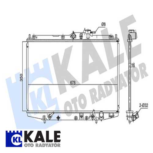 JAPON ACCORD (CG) EURO JAPON SU RADYATÖRÜ 678X350X16 Ürün Görseli