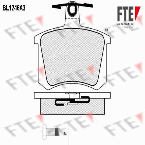 VW A100-A4-A6 VW FREN BALATASI ARKA GDB1163 Ürün Görseli