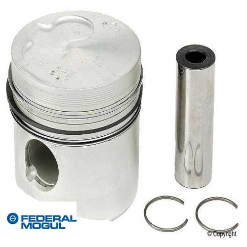 VW GOLF1-GOLF2-A80 VW PISTON+SEGMAN 24 Ø (77,5 mm)