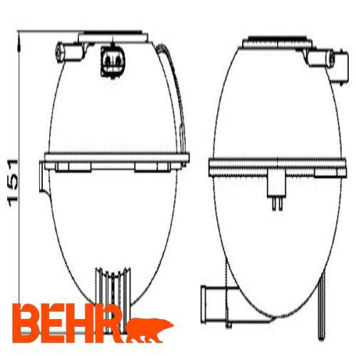 RADYATÖR YEDEK SU DEPOSU GENLESME KABI BM POLO-CORDOBA-FABIA 01-10