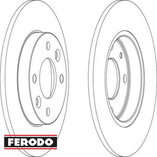 RENAULT CLIO/RENAULT 9/ 11/ 19/21/LOGAN/SANDERO RENAULT FREN DISKI ÖN TAKIM DÜZ Ürün Görseli