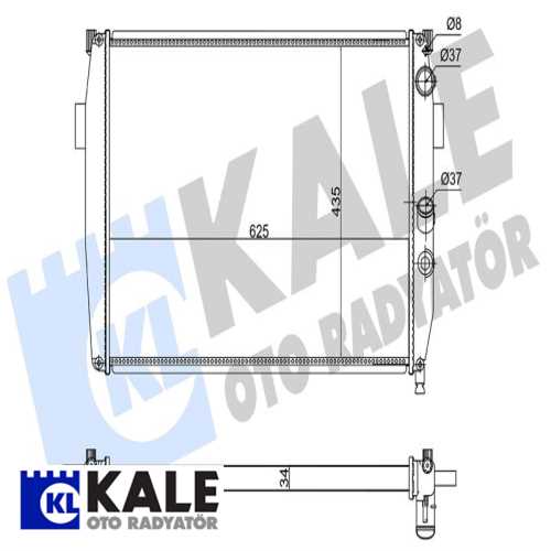 FIAT IVECO DAILY II FIAT SU RADYATÖRÜ MEKANIK 34MM Ürün Görseli