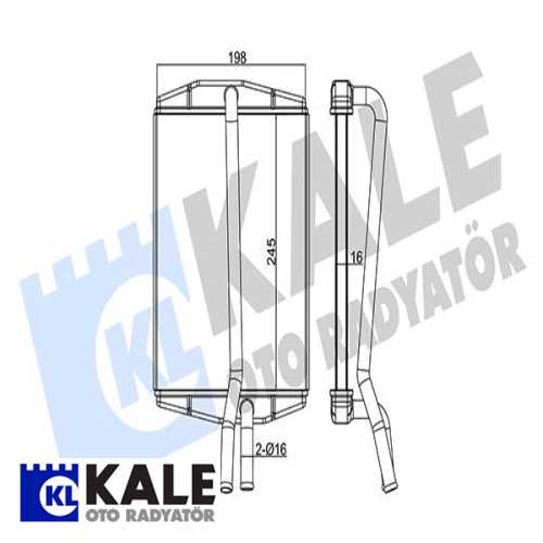 FORD KA FORD KALORIFER RADYATÖRÜ Ürün Görseli