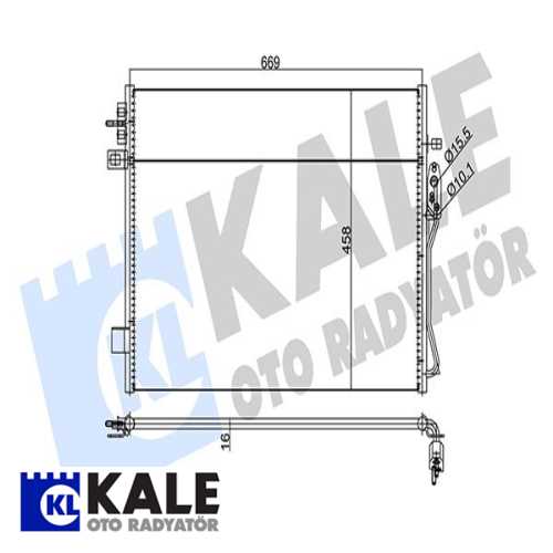 FIAT FIAT FREEMONT DODGE JOURNEY FIAT KLIMA RADYATÖRÜ ( AT ) ( KURUTUCUSUZ) BRAZING Ürün Görseli