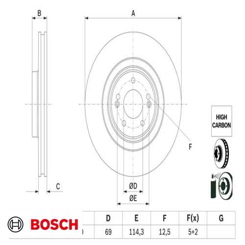 FREN DISKI ÖN  BM I30 17 -> Ürün Görseli