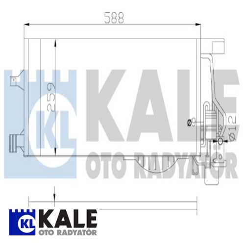 OPEL CORSA C COMBO C TIGRA B OPEL KLIMA RADYATÖRÜ AL/AL Ürün Görseli