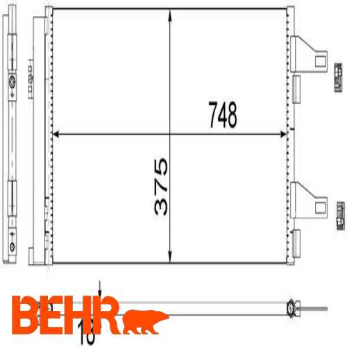 KLIMA RADYATÖRÜ  2.0D/2.2D/2.3D/3.0D MTJ DUCATO/BOXCER/JUMPER 07-