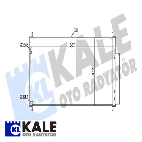 JAPON CIVIC (FK) HB JAPON KLIMA RADYATÖRÜ 707X372X16 Ürün Görseli