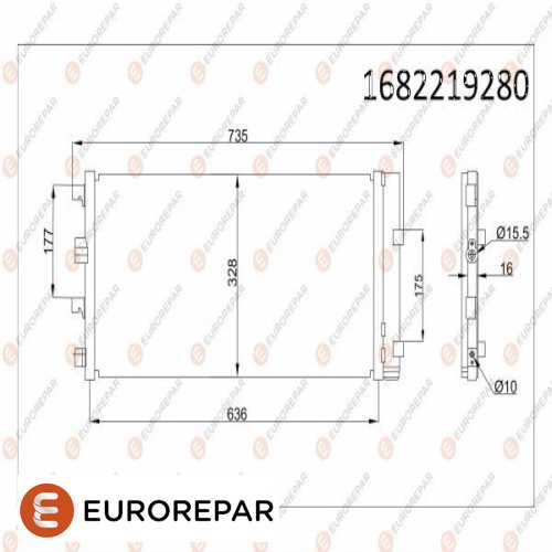 KLIMA RADYATÖRÜ  BM DUSTER 10- Ürün Görseli