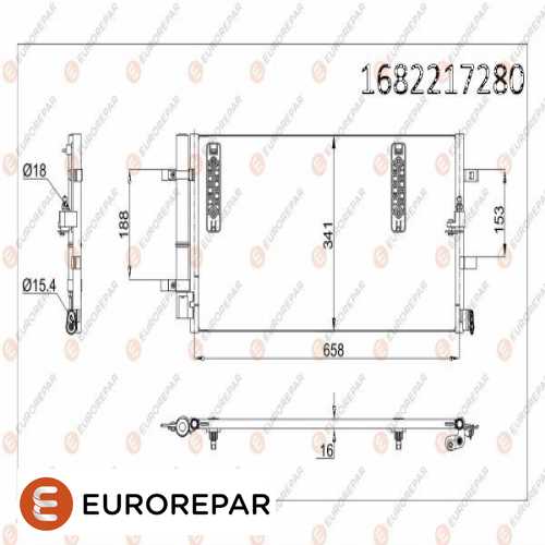 KLIMA RADYATÖRÜ 8FC 351 303-501 BM A4-A5 08-12 Ürün Görseli