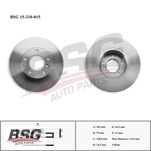 FREN DISKI ÖN ADET BM E34 90-95 Ürün Görseli