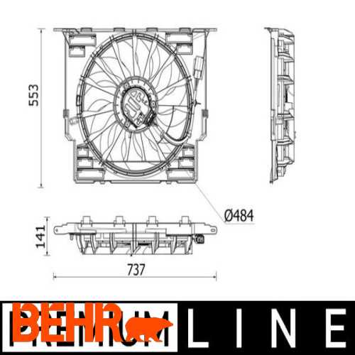 KLIMA FAN MOTORU  B47 G30-G31-G32 17-