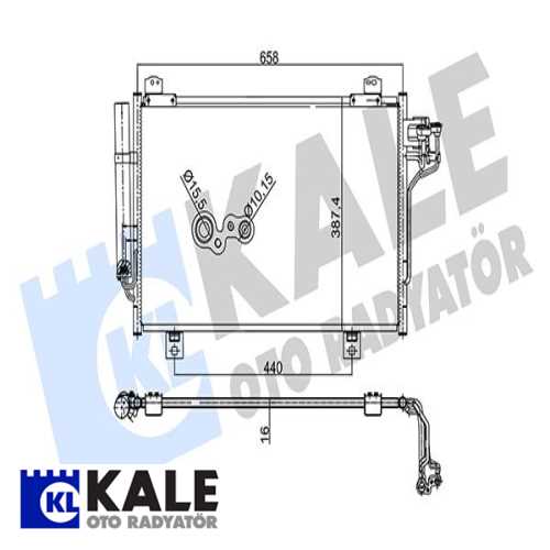 JAPON MAZDA 3 (BM, BN) JAPON KLIMA RADYATÖRÜ 638X387X16