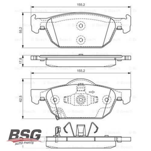 JAPON CIVIC (FK) HB JAPON FREN BALATASI ÖN . Ürün Görseli