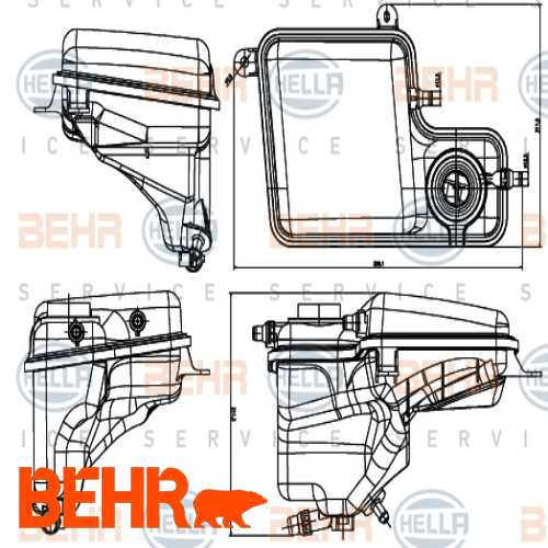 RADYATÖR YEDEK SU DEPOSU  M54-N52-N54 E65-66 00-07 Ürün Görseli